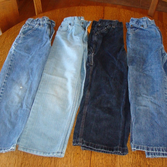 4 pair of boys jeans size 7x 3/Sonoma 1/LEE - Picture 1 of 5